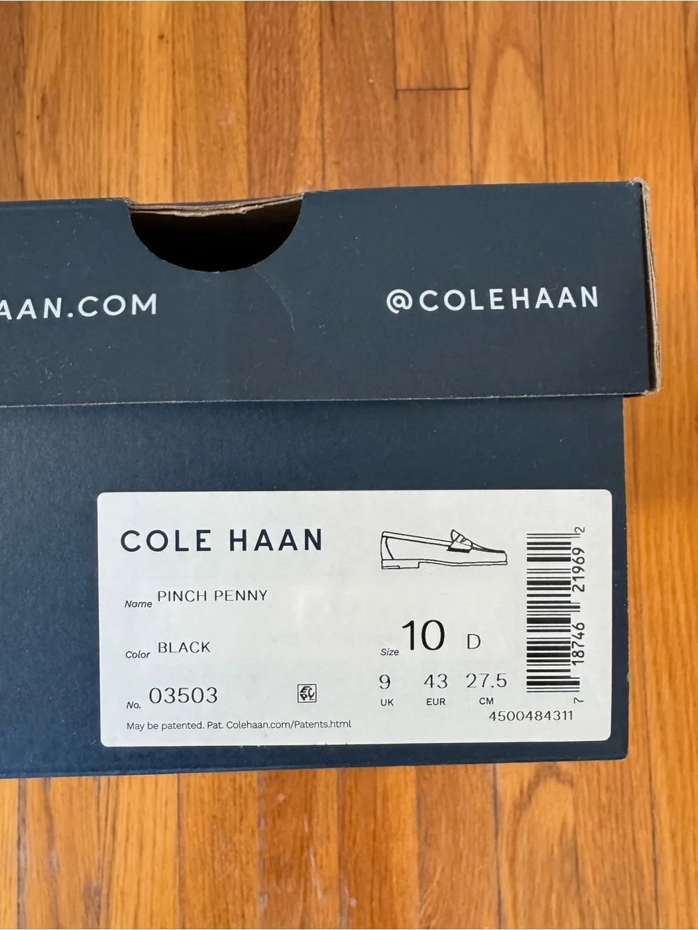 COLE HAAN MEN’S DRESS PENNY LOAFERS (Black, 10D)